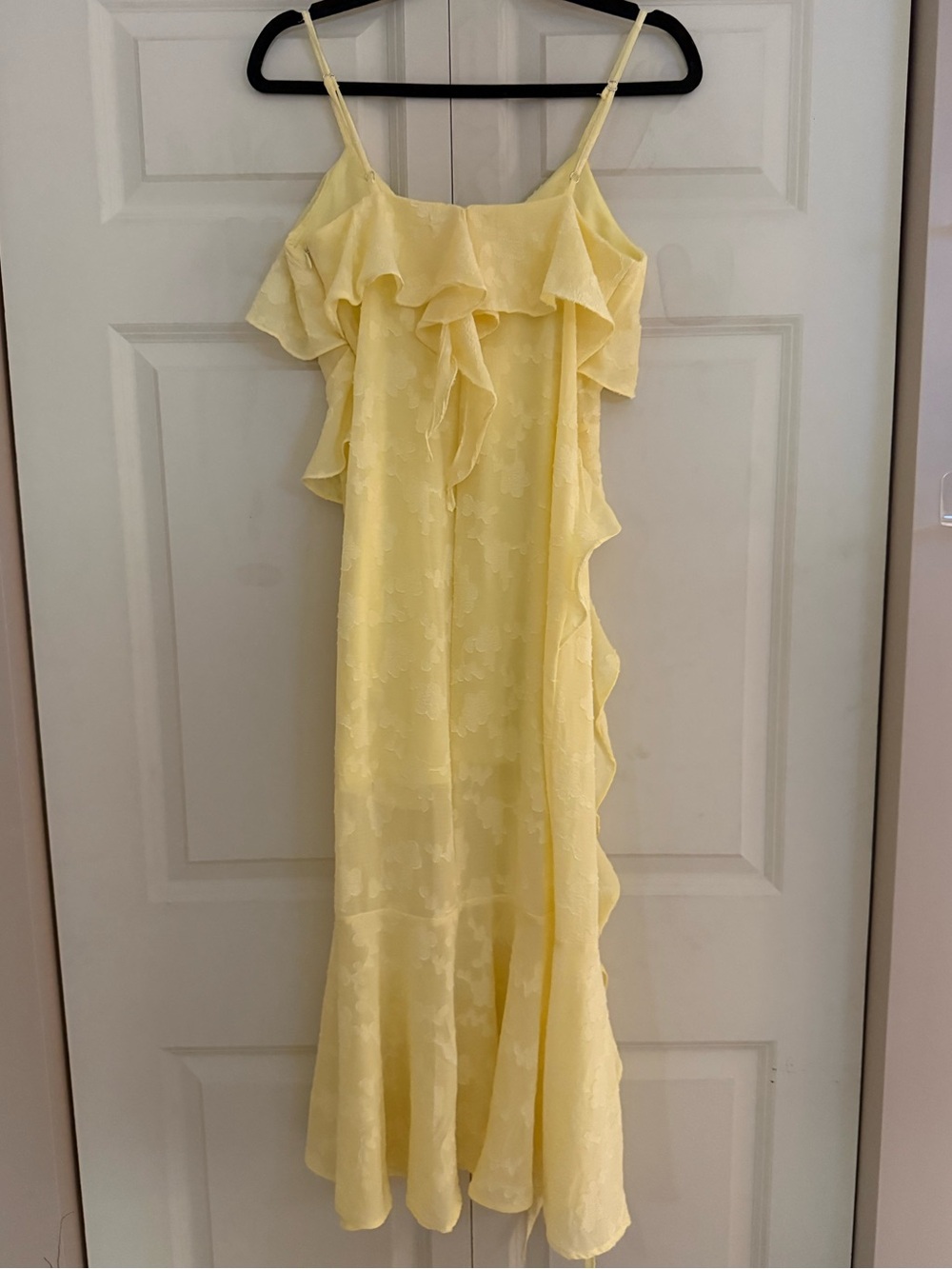 Yellow Ruffled Maxi Dress - Picture 3 of 3